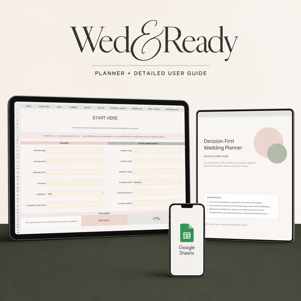 The planner with its PDF user guide.